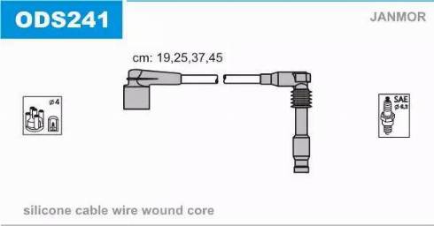 Janmor ODS241 - Set cablaj aprinder parts5.com