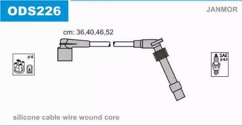 Janmor ODS226 - Set cablaj aprinder parts5.com