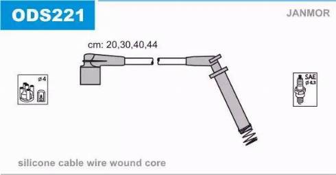 Janmor ODS221 - Set cablaj aprinder parts5.com