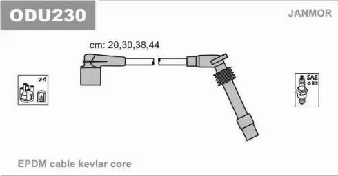 Janmor ODU230 - Set cablaj aprinder parts5.com