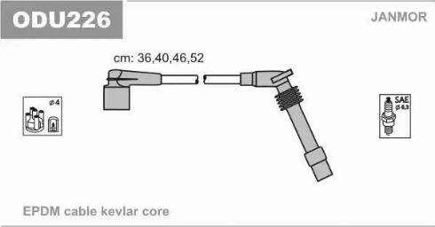 Janmor ODU226 - Set cablaj aprinder parts5.com