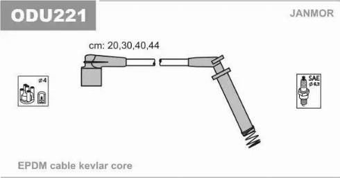 Janmor ODU221 - Set cablaj aprinder parts5.com