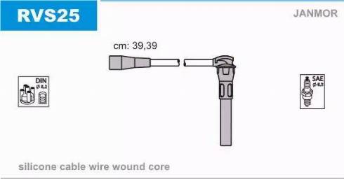 Janmor RVS25 - Ignition Cable Kit parts5.com