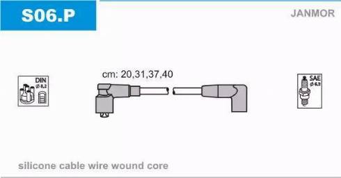 Janmor S06.P - Set cablaj aprinder parts5.com