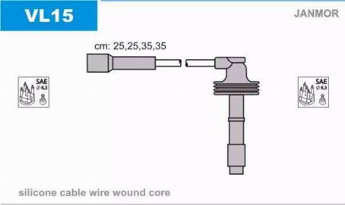 Janmor VL15 - Set cablaj aprinder parts5.com