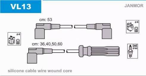 Janmor VL13 - Set cablaj aprinder parts5.com