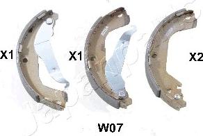 Japanparts GF-W07AF - Zestaw szczęk hamulcowych parts5.com