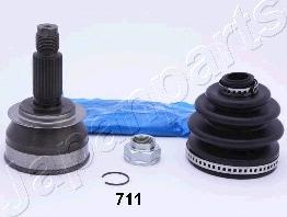 Japanparts GI-711 - Каре комплект, полуоска parts5.com