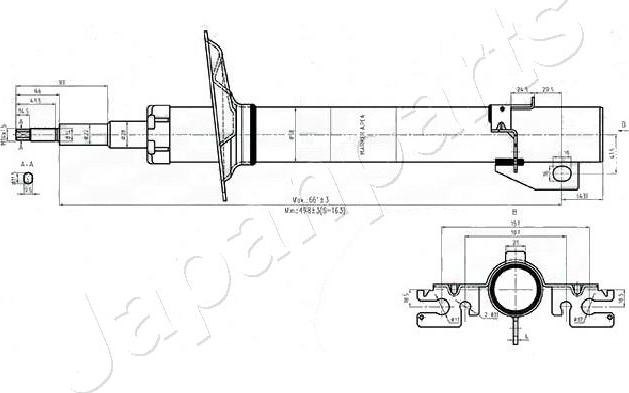 Japanparts MM-00552 - Iskunvaimennin parts5.com