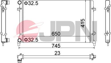 JPN 60C9058-JPN - Hladilnik, hlajenje motorja parts5.com