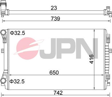 JPN 60C9069-JPN - Radiator, engine cooling parts5.com