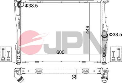 JPN 60C9009-JPN - Radiador, refrigeración del motor parts5.com