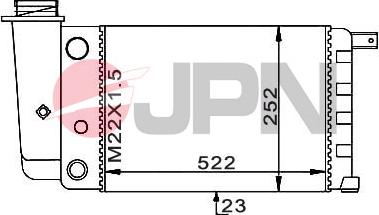 JPN 60C9015-JPN - Radiator, racire motor parts5.com