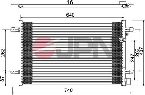 JPN 60C9073-JPN - Kondenzator, klimatska naprava parts5.com