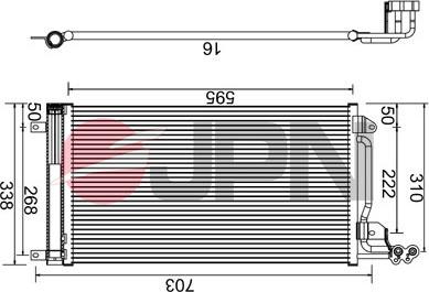 JPN 60C9144-JPN - Condensator, climatizare parts5.com