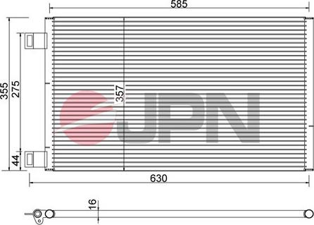 JPN 60C9129-JPN - Kondansatör, klima sistemi parts5.com