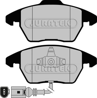 VW 8J0 698 151 P - Komplet zavornih oblog, ploscne (kolutne) zavore parts5.com