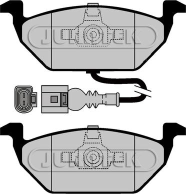 VW 1K0 698 151 N - Brake Pad Set, disc brake parts5.com