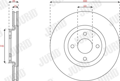 Jurid 563687JC - Brake Disc parts5.com