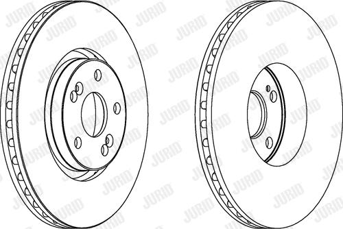 Jurid 563025JC-1 - Tarcza hamulcowa parts5.com