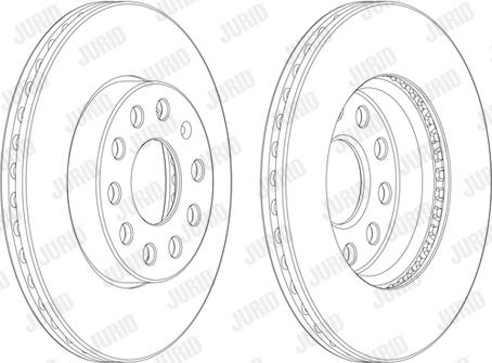 Jurid 562990JC-1 - Disc frana parts5.com