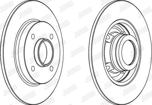 Jurid 562938JC-1 - Disco de freno parts5.com