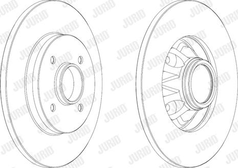 Jurid 562937JC-1 - Zavorni kolut parts5.com