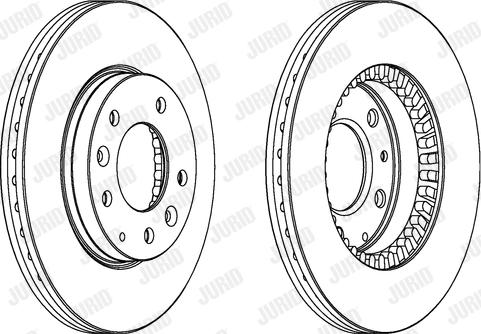 Jurid 562446JC - Disc frana parts5.com