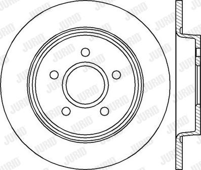 Jurid 562411JC - Féktárcsa parts5.com