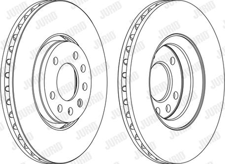 Jurid 562385JC-1 - Disc frana parts5.com