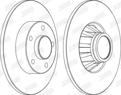 Jurid 562211JC-1 - Zavorni kolut parts5.com