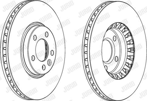 Jurid 562739JC-1 - Disc frana parts5.com