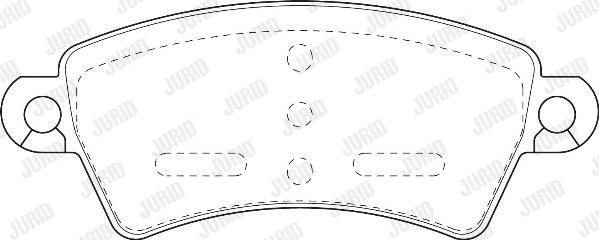 Jurid 571965J - Sada brzdových destiček, kotoučová brzda parts5.com