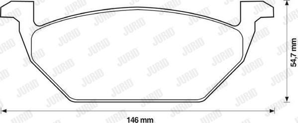 Jurid 571985JC - Komplet pločica, disk-kočnica parts5.com