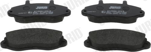 Jurid 571932J - Set placute frana,frana disc parts5.com