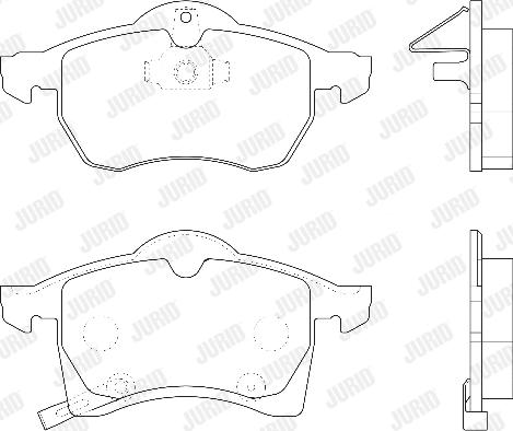 Jurid 571975D - Set placute frana,frana disc parts5.com