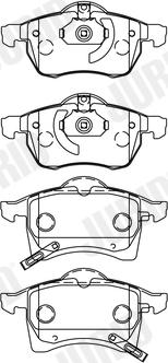 Jurid 571975J - Set placute frana,frana disc parts5.com