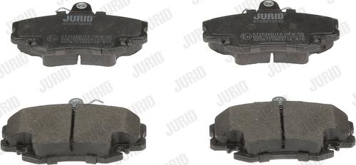 Jurid 571526D - Brake Pad Set, disc brake parts5.com