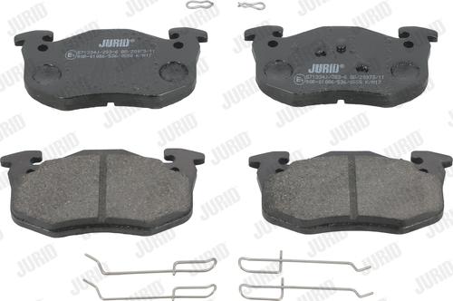 Jurid 571334J - Bremsbelagsatz, Scheibenbremse parts5.com