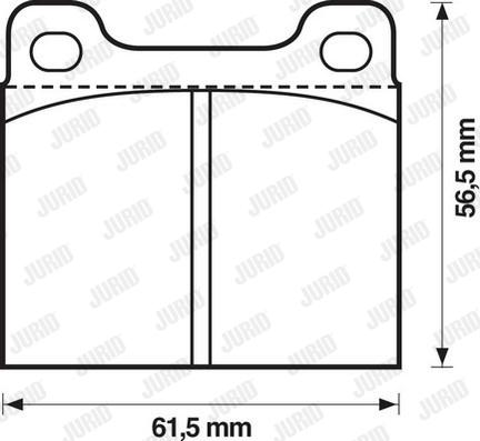 Jurid 571279J - Juego de pastillas de freno parts5.com