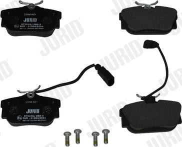 Jurid 573049J - Brake Pad Set, disc brake parts5.com