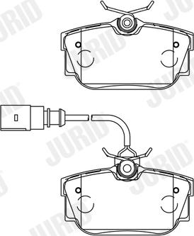 Jurid 573049J - Komplet pločica, disk-kočnica parts5.com