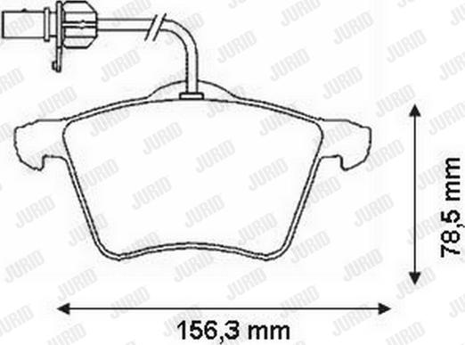 Jurid 573045J - Set placute frana,frana disc parts5.com