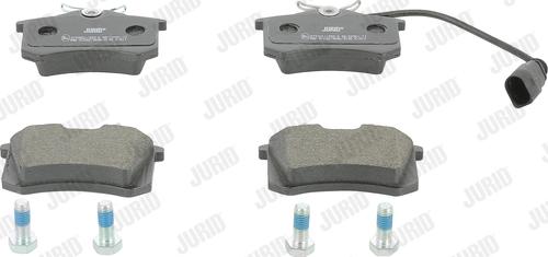 Jurid 573065J - Sada brzdových platničiek kotúčovej brzdy parts5.com