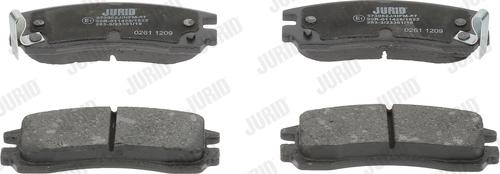 Jurid 573062J - Тормозные колодки, дисковые, комплект parts5.com