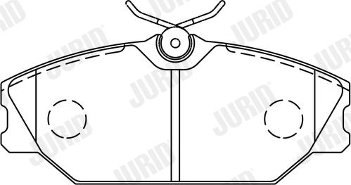 Jurid 573008J - Bremsbelagsatz, Scheibenbremse parts5.com