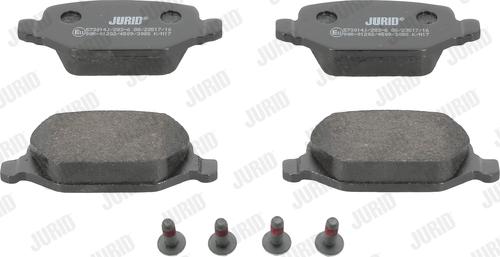 Jurid 573014J - Set placute frana,frana disc parts5.com