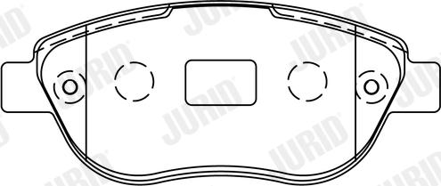 Jurid 573031J - Σετ τακάκια, δισκόφρενα parts5.com