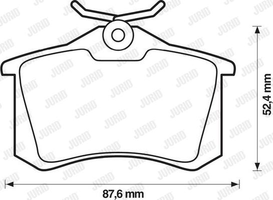 Jurid 573032JC - Set placute frana,frana disc parts5.com