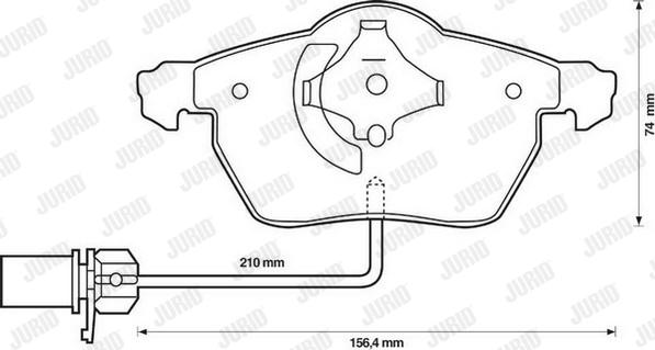 Jurid 573037JC - Fékbetétkészlet, tárcsafék parts5.com